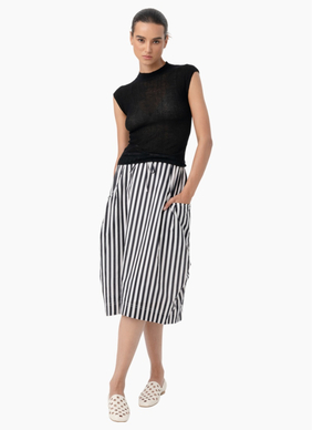Blacklist 3069 Cooper Skirt - Black Stripe