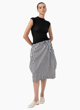 Blacklist 3069 Cooper Skirt - Black Stripe