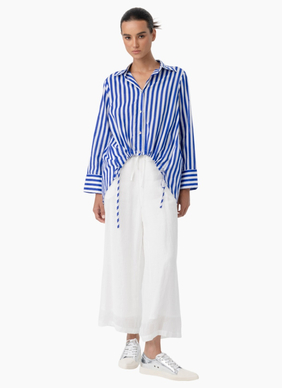 Blacklist 7011 Flora Shirt - Blue Stripe