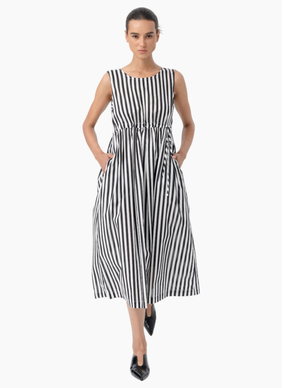 Blacklist 973 Como Dress - Black Stripe
