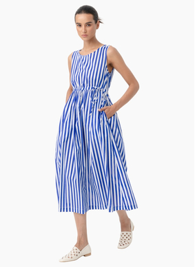 Blacklist 973 Como Dress - Blue Stripe