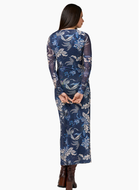 Loobies Story Casella Mesh Dress-Blue