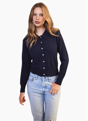 Tuesday Label JET CARDI - NAVY