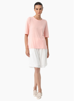 Two by Two 5608 Linen Tee - Pink