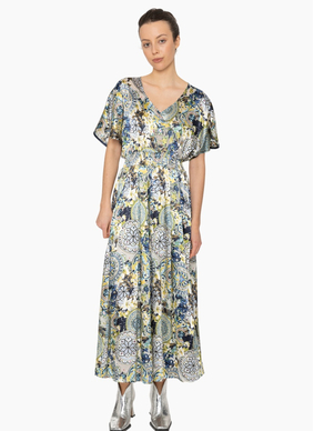 Blacklist 887 Aven Dress - Royal Print