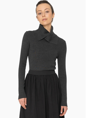 Blacklist KN043 Faye Top - Charcoal