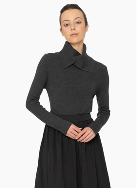 Blacklist KN043 Faye Top - Charcoal