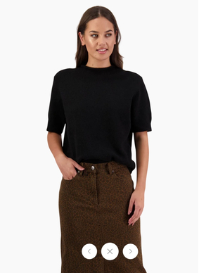 Briarwood Faith Knit Top Black