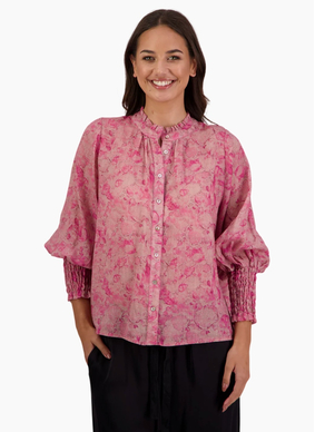 Briarwood Raewyn Pink Floral Shirt