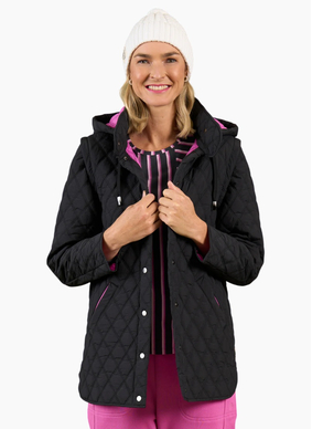 Charlie Jane Wellington jacket-Black