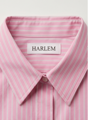 HARLEM Ashley Shirt - Pink/White Stripe
