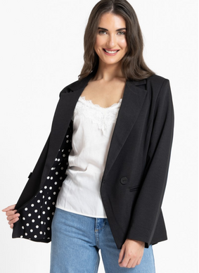 Seeking Lola Jordanna Blazer - Black