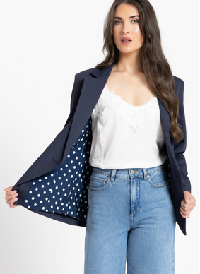 Seeking Lola Jordanna Blazer - Navy