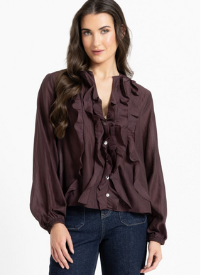 Seeking Lola Once Upon Blouse - Brunette
