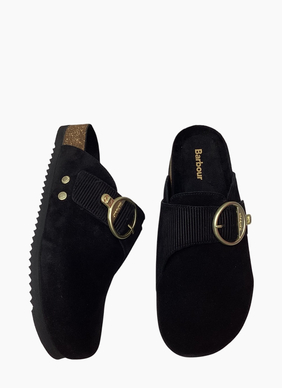 Barbour Kyra Closed Tie Sandal Black