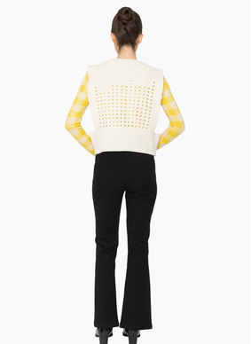 Blacklist KN013 Rey Vest - Winter White