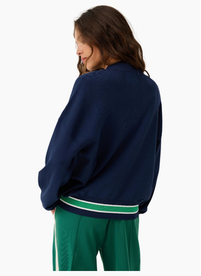 Cartel & Willow CW Brodie Knit Bomber  - Navy Stripe