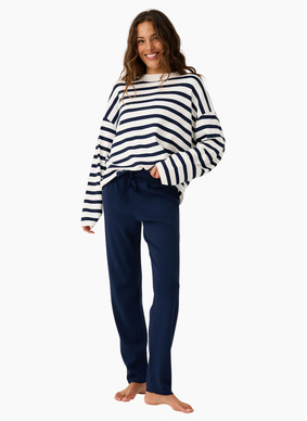 Cartel & Willow CW Pennie Knit Pant - Navy
