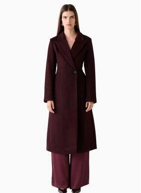 Esmaee Eternal Coat - Wine -TOP SELLING STYLE