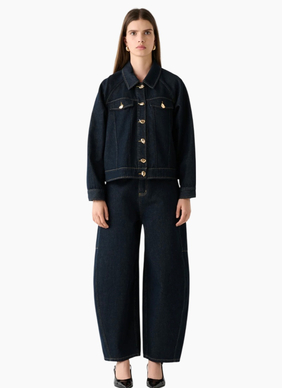 Esmaee Memphis Denim Jacket Dark Indigo