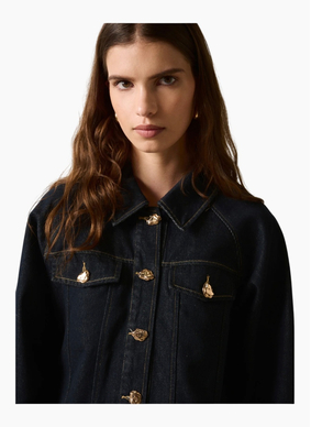 Esmaee Memphis Denim Jacket Dark Indigo