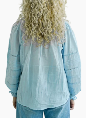 HARLEM Hadley Blouse - Pale Blue