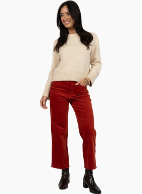 Humidity Va Va Velour Pant - Rust