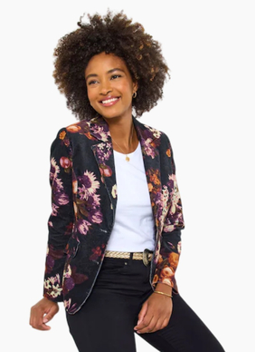 Joe Brown Fruit Print Moleskin Blazer
