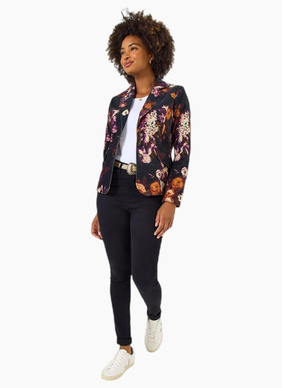 Joe Brown Fruit Print Moleskin Blazer