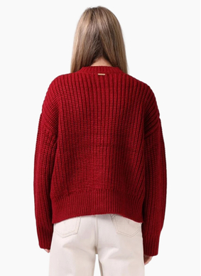 RPM Chunky Cardi - Red Plum