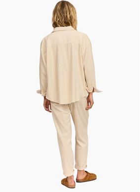 Sisstrevolution After Hours Cord Shacket -  Sea Salt