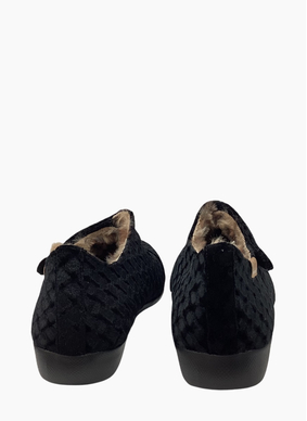 Ziera Fliss XW Slipper Black Emboss