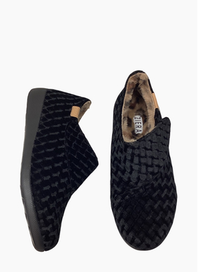 Ziera Fliss XW Slipper Black Emboss