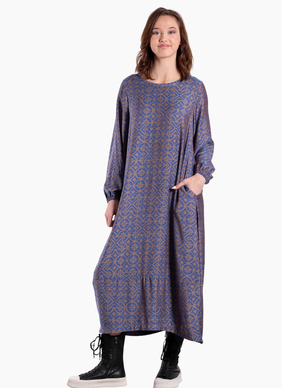 Deanne Hobbs Connection Dress-Aztec Blue