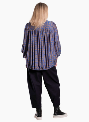 Deanne Hobbs Stella Top-Aztec Blue