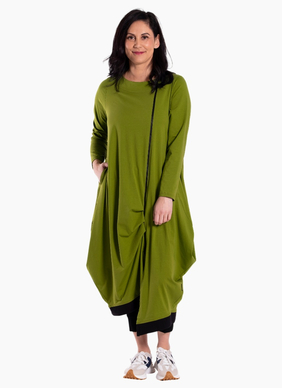Jellicoe Urban Fold Dress-Kiwi