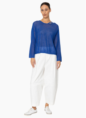 Two by Two 715 Capri Top - Cobalt