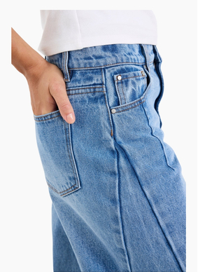 Among The Brave Graduate 90s Blue Non Stretch Barrel Jeans