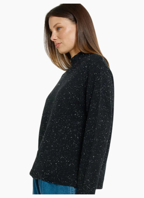Betty Basics CARLIN KNIT SWEATER BLACK
