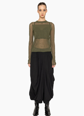 Bone & Arrow KN024 Evon Top - Seaweed