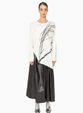 Bone & Arrow KN027 Perri Tunic - Winter White