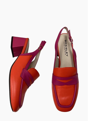 Bresley Peony-S Slingback Heel Flame/Fuxia