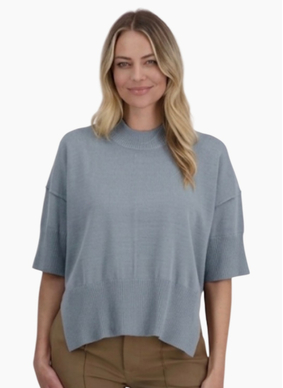 Briarwood Vinnie Knit Top Silver
