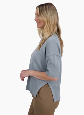 Briarwood Vinnie Knit Top Silver