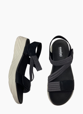 Cassini Menova Sandal Black