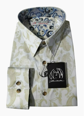 English Laundry John Lennon - White Paisley Shirt