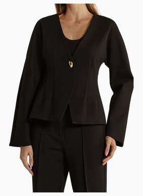 Fate + Becker PIA PONTE JACKET-BLACK