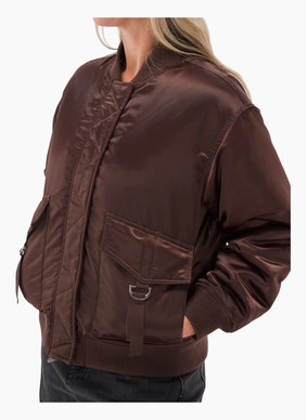 Foxwood FOXWOOD LUCY BOMBER-COFFEE BEAN
