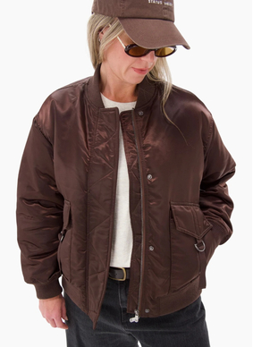 Foxwood FOXWOOD LUCY BOMBER-COFFEE BEAN