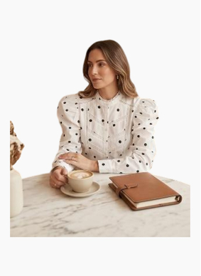HARLEM Letitia Blouse-Black spot
